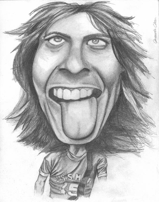 Robby Takac Caricature Drawing