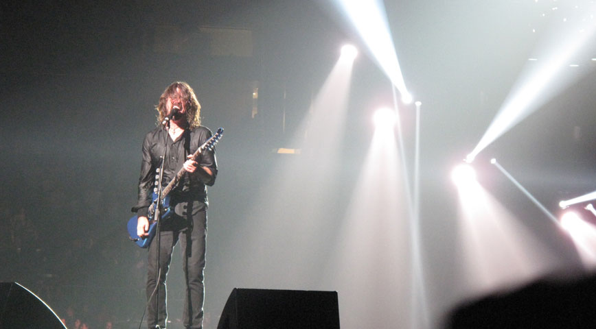 Dave Grohl from the Foo Fighters Performs Live at Madison Square Garden