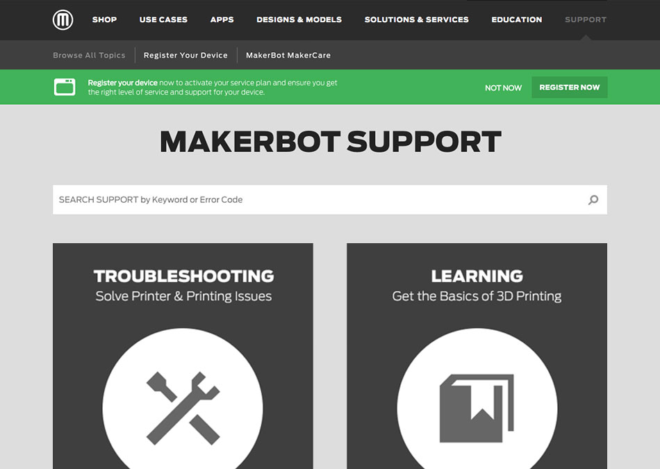MakerBot Support Portal